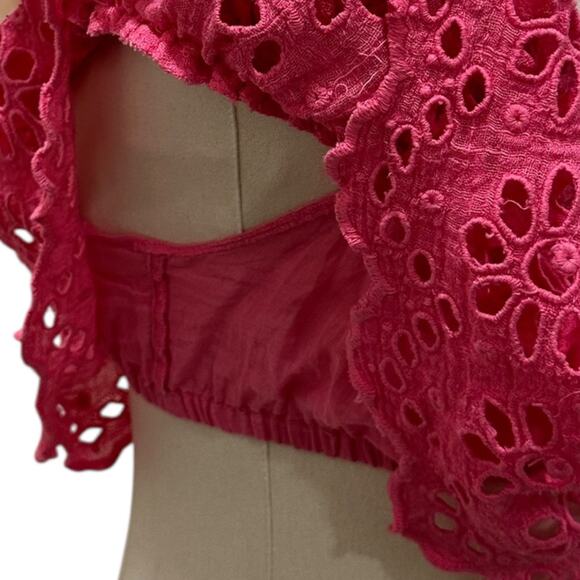 Free People One Perla Crop Top In Pink - Picture 4 of 7